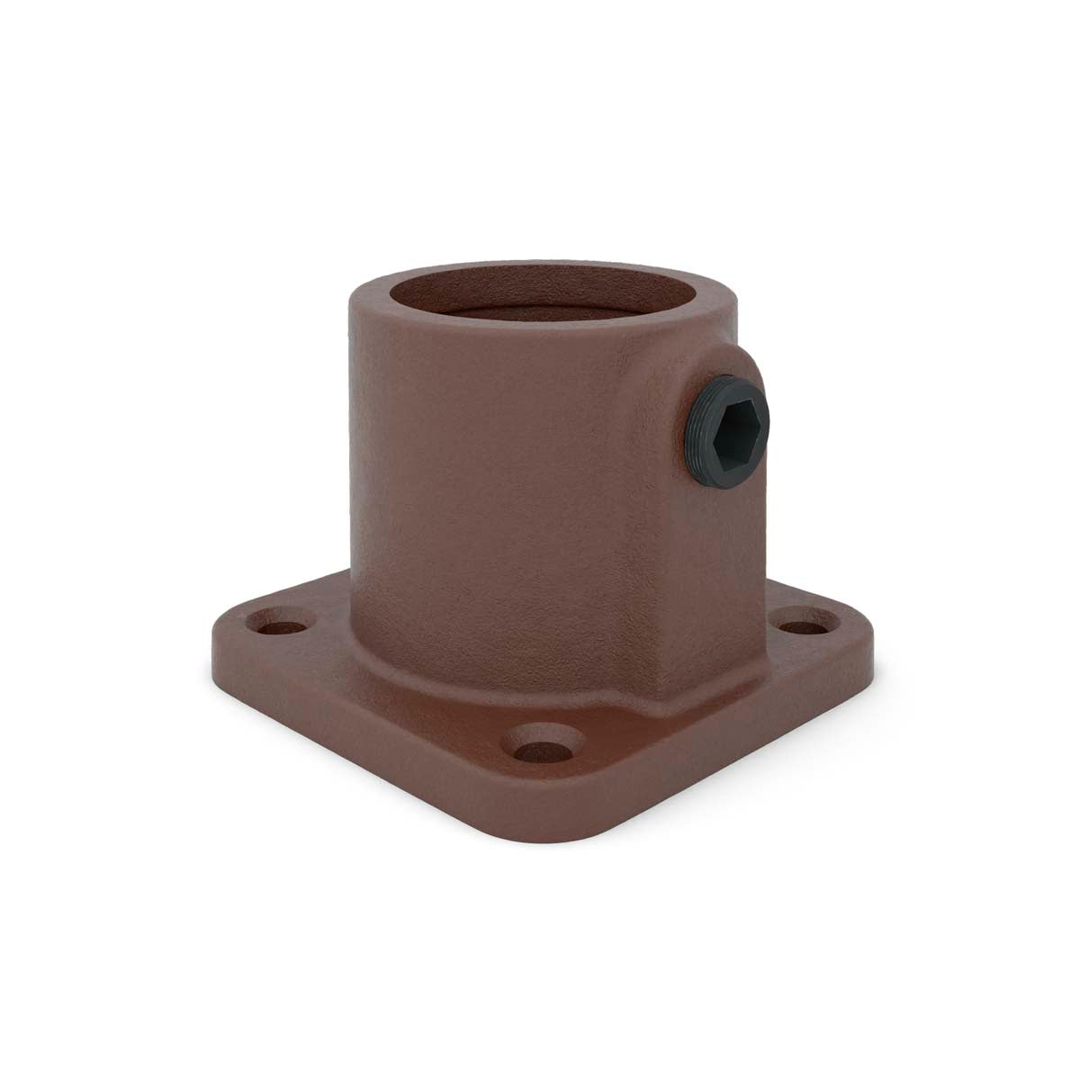 Bund- og vægflange, firkantet, Clarrods Vintage Brown - CL131F-VB | Erik Larsen & Søn | Clarrods Vintage Brown | Foto 2