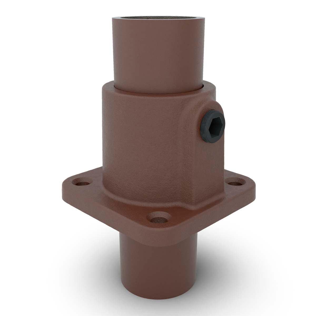 Bund- og vægflange, firkantet, Clarrods Vintage Brown - CL131F-VB | Erik Larsen & Søn | Clarrods Vintage Brown | Foto 3