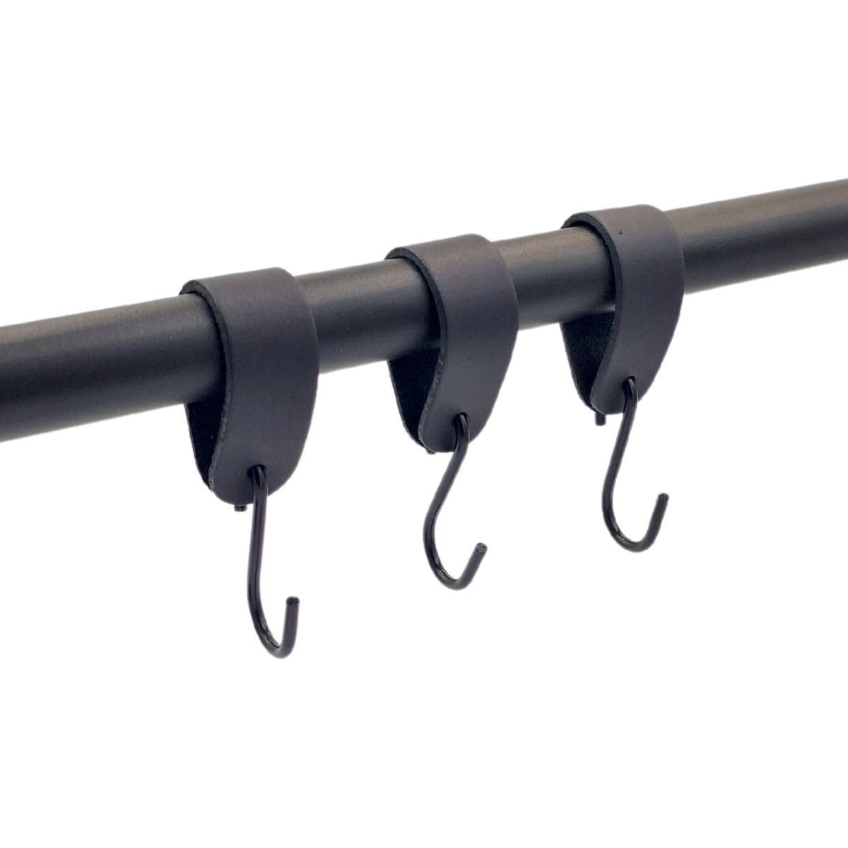 3 stk s-krog med sort læderstrop