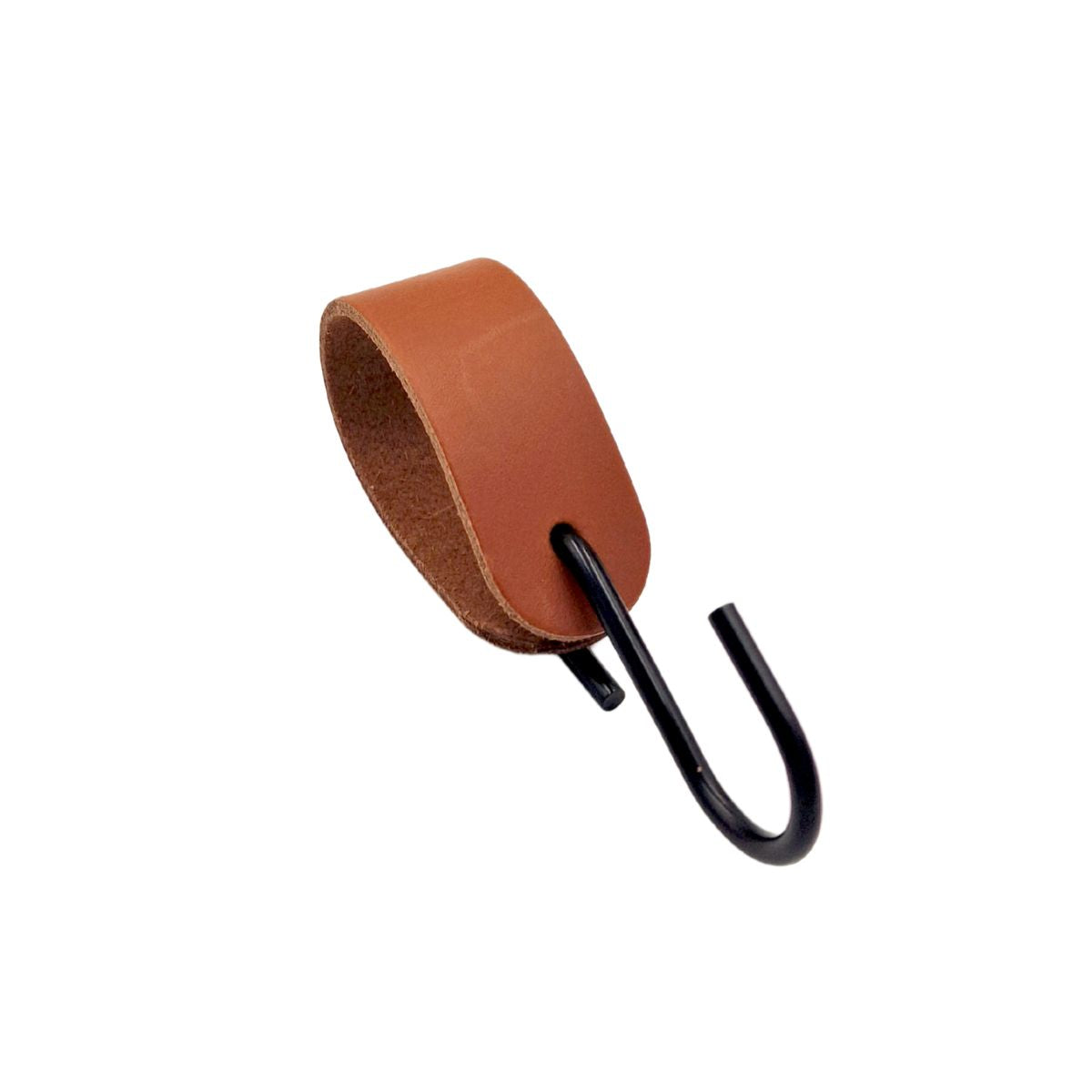 s-krog med cognac brun læderstrop