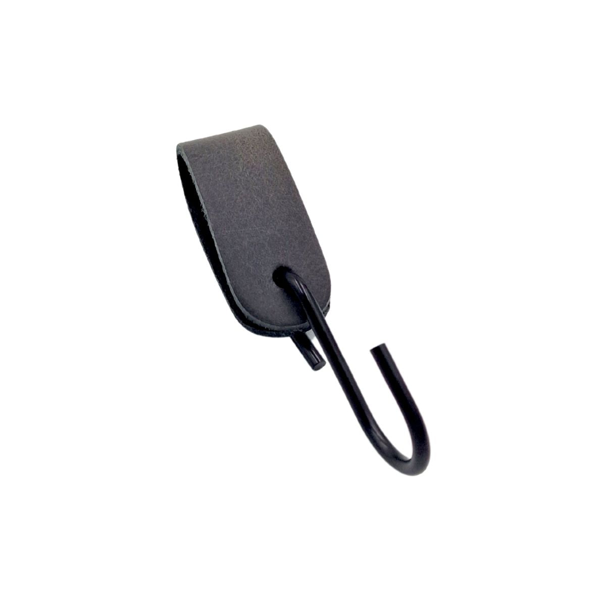 s-krog med vintagegrå læderstrop