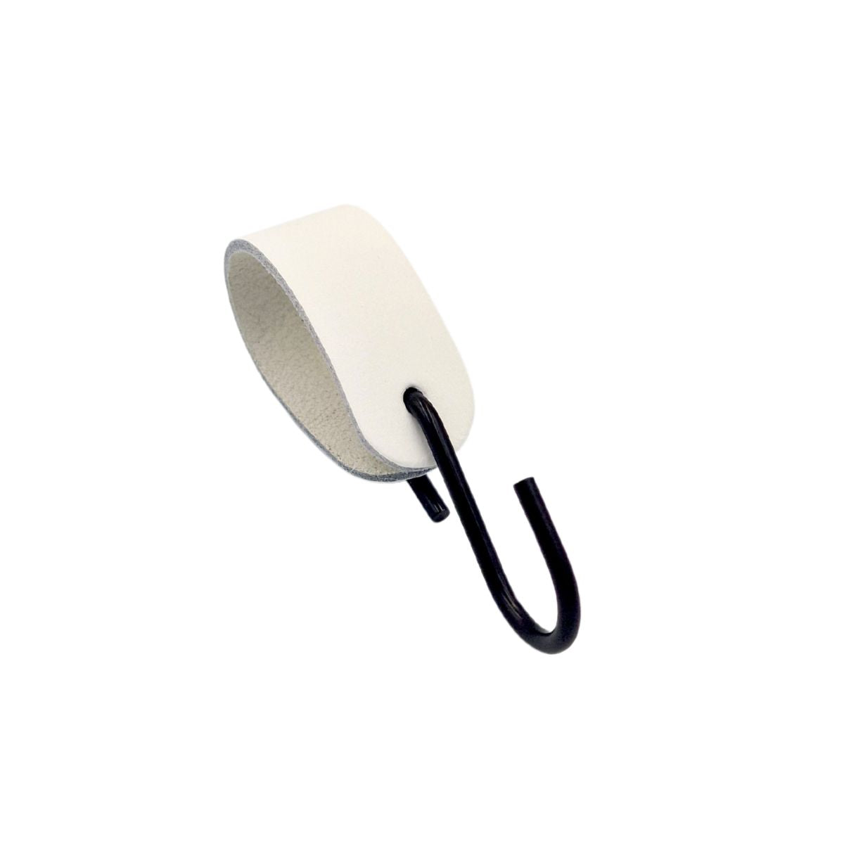 s-krog med hvid læderstrop