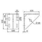 OGCLKZKJ - CERTA KJ LKZ vinkelbeslag | Certa | Beslag til HD skinnesystem | Foto 2