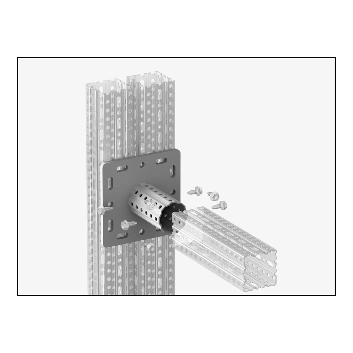 OGCS200KE - CERTA KE S200 fodflange | Certa | Beslag til HD skinnesystem | Foto 3