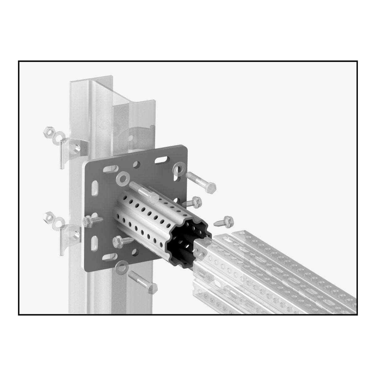 OGCS200KJ - CERTA KJ S200 fodflange | Certa | Beslag til HD skinnesystem | Foto 4