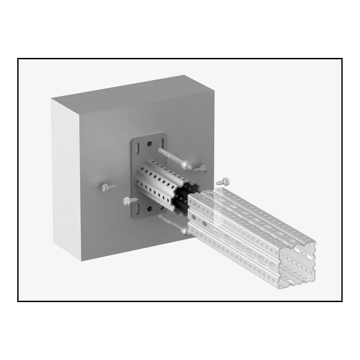 OGCSKJ - CERTA KJ S fodflange | Certa | Beslag til HD skinnesystem | Foto 3