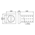OGCSSKE - CERTA KE SS vægflange | Certa | Beslag til HD skinnesystem | Foto 2