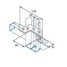 P1043 - U-beslag | Unistrut | Beslag til skinnesystemer | Foto 1