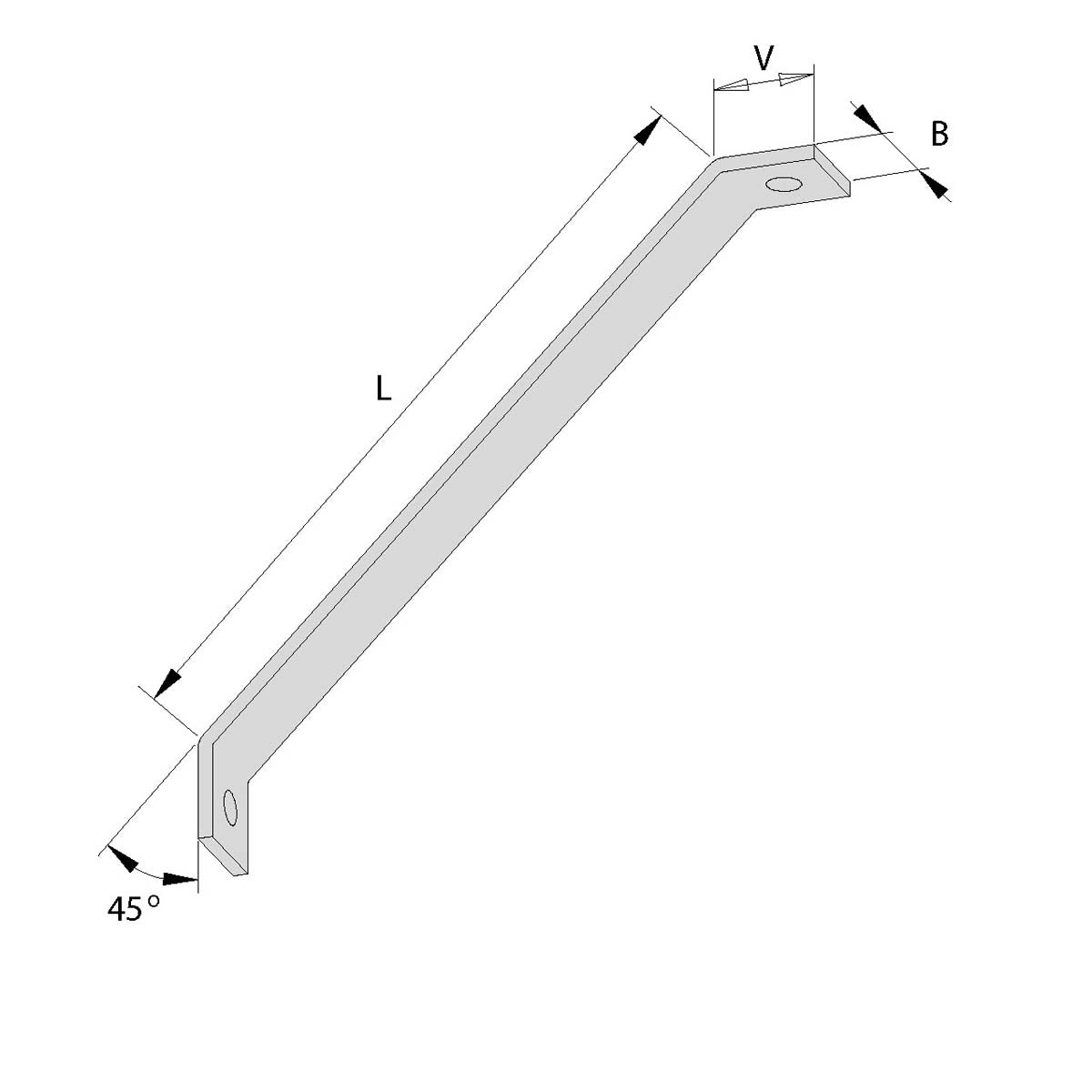 Skråstiver til 90 graders samling af profilskinner