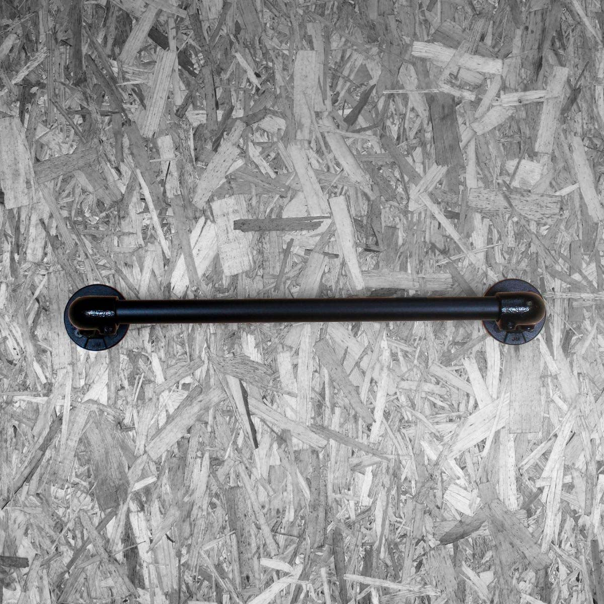 Clarrods no 3 vægophæng/gelænder i sort vandrør uden gevind