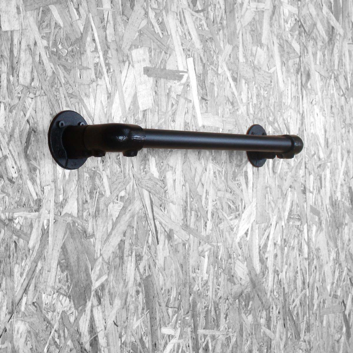 Clarrods no 3 vægophæng/gelænder i sort vandrør uden gevind