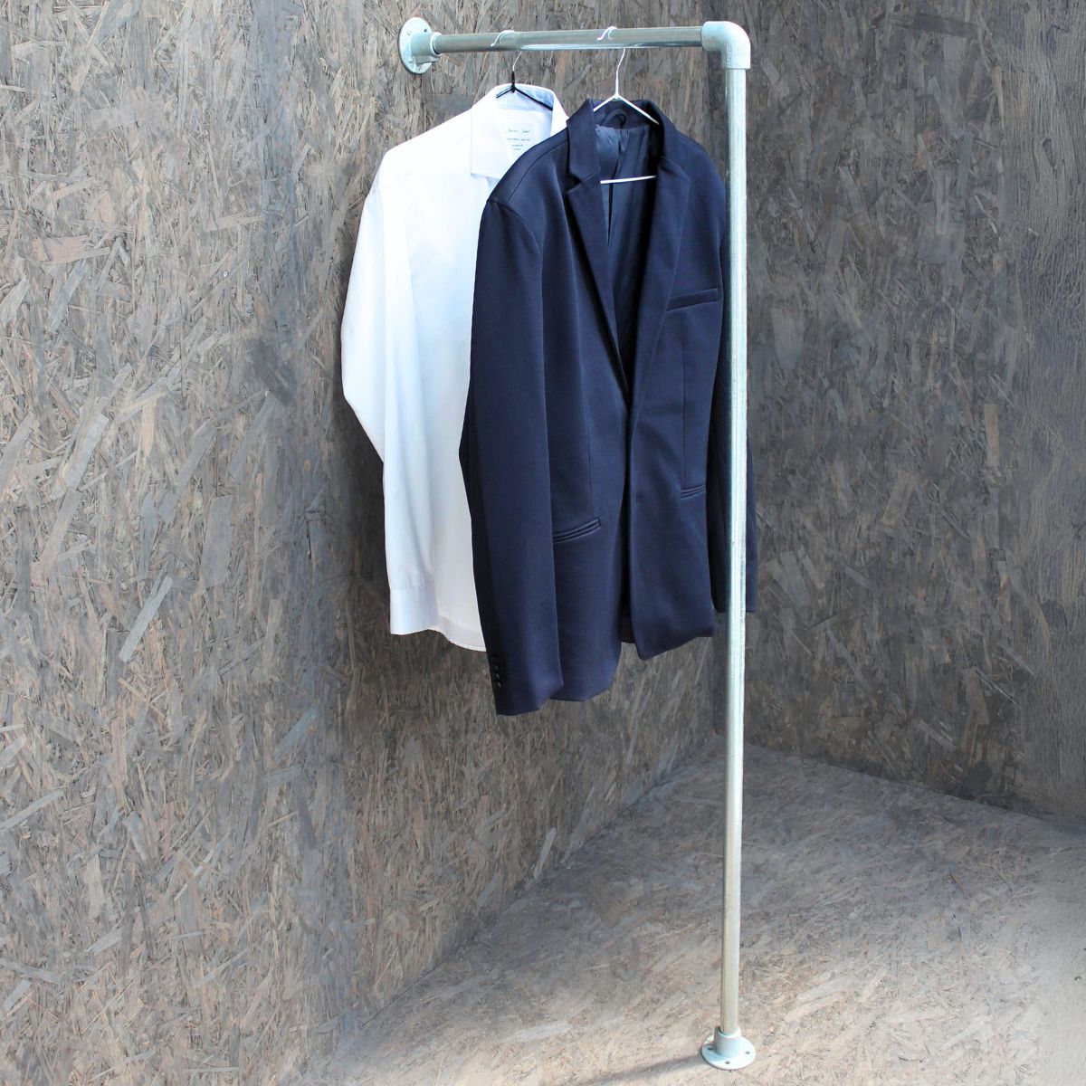 Jakkesæt på Clarrods no 4 bøjlestang i galvaniseret vandrør uden gevind