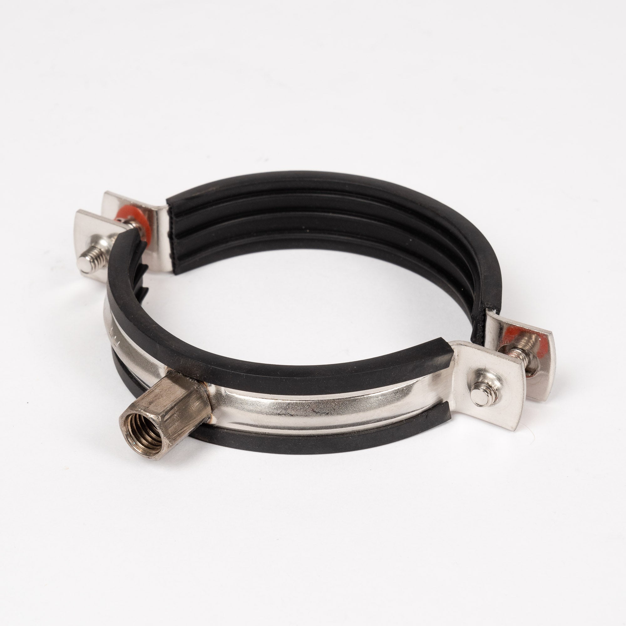 ABRIA4 - Syrefast (A4) rørbøjle m/gummi, M8/M10 tilslutning | Erik Larsen & Søn | Rørbøjler | Foto 1