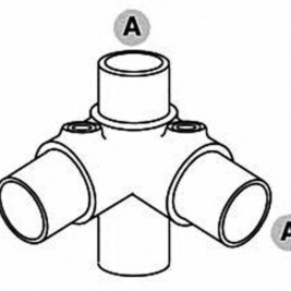 3-vejs hjørne (90°) - Clarrods Clamps CL116 | Erik Larsen & Søn | Clarrods | Foto 4