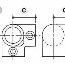 3-vejs hjørne-top - Clarrods Clamps CL128 | Erik Larsen & Søn | Clarrods | Foto 4