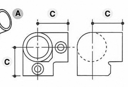 3-vejs hjørne-top, Clarrods Black - CL128-B | Erik Larsen & Søn | Clarrods Black | Foto 6