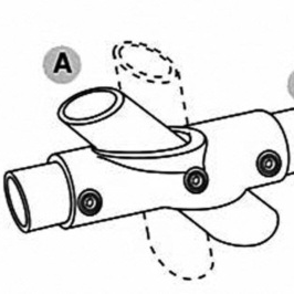 2-vejs justerbart kryds (30°-45°) - Clarrods Clamps CL130 | Erik Larsen & Søn | Clarrods | Foto 6