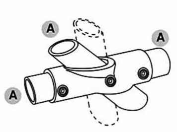 2-vejs justerbart kryds (30°-45°) - Clarrods Clamps CL130 | Erik Larsen & Søn | Clarrods | Foto 6