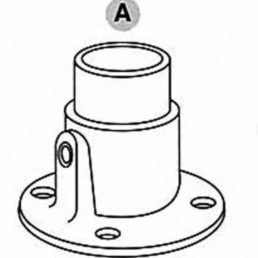 Vægflange - Clarrods Clamps CL131 | Erik Larsen & Søn | Clarrods | Foto 4