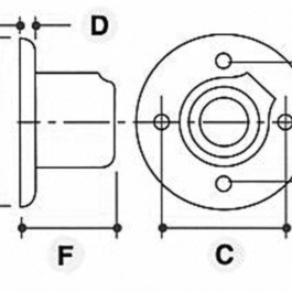 Vægflange - Clarrods Clamps CL131 | Erik Larsen & Søn | Clarrods | Foto 5