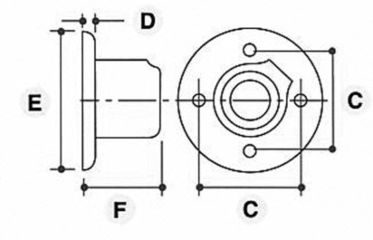 Vægflange - Clarrods Clamps CL131 | Erik Larsen & Søn | Clarrods | Foto 5