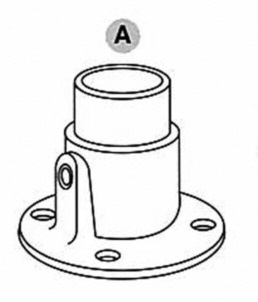 Vægflange, Clarrods Black - CL131-B | Erik Larsen & Søn | Clarrods Black | Foto 3