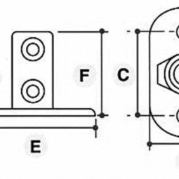 Bund- og rækværksflange - Clarrods Clamps CL132 | Erik Larsen & Søn | Clarrods | Foto 6