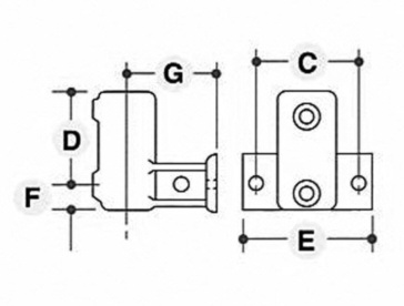 Vandret rækværksflange - Clarrods Clamps CL145 | Erik Larsen & Søn | Clarrods | Foto 4