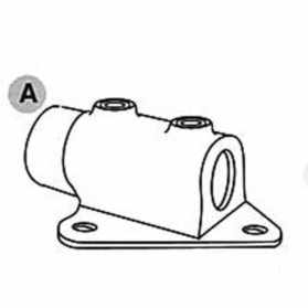 Rækværksflange til væg - Clarrods Clamps CL146 | Erik Larsen & Søn | Clarrods | Foto 3