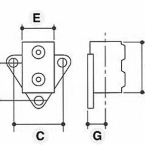 Rækværksflange til væg - Clarrods Clamps CL146 | Erik Larsen & Søn | Clarrods | Foto 4