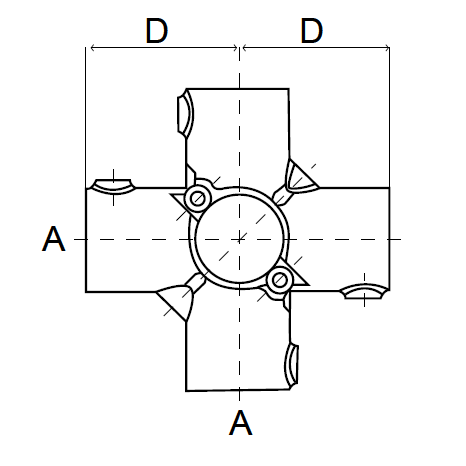 4-vejs split kryds - Clarrods Clamps CL158A | Erik Larsen & Søn | Clarrods | Foto 3