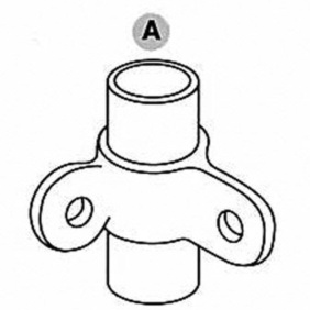 Dobbelt hængselsled, han (90°) - Clarrods Clamps CL168M | Erik Larsen & Søn | Clarrods | Foto 4