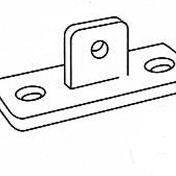 Hængselsflange, han - Clarrods Clamps CL169M | Erik Larsen & Søn | Clarrods | Foto 3