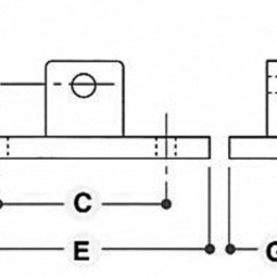 Hængselsflange, han - Clarrods Clamps CL169M | Erik Larsen & Søn | Clarrods | Foto 4