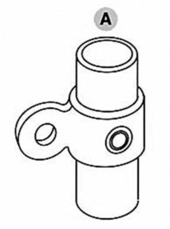 Hængselsled, han, Clarrods Black - CL173M-B | Erik Larsen & Søn | Clarrods Black | Foto 3