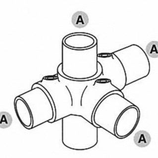 3-vejs kryds - Clarrods Clamps CL176 | Erik Larsen & Søn | Clarrods | Foto 3