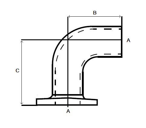 Vægflange med bøjning (90°) - Clarrods Clamps CLDDA2 | Erik Larsen & Søn | Clarrods | Foto 7