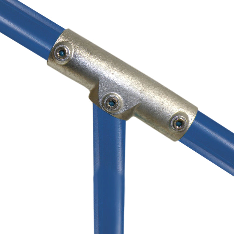 Justerbart t-stykke (11°-30°) | galvaniseret rørfitting type 327 | Kee Klamp | pipe clamps | Erik Larsen & Søn