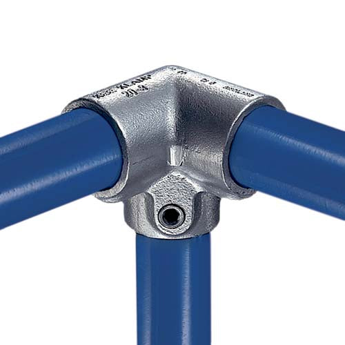 Galvaniseret 3-vejs hjørnesamling/vinkel til gevindfrie vandrør