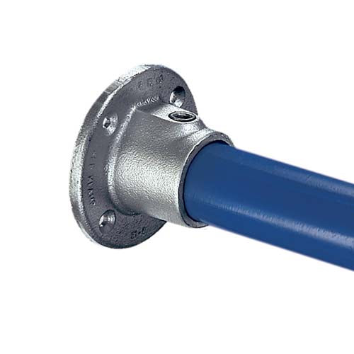 Kee-Klamp_ Type-61_galvaniseret-rørfitting.jpg	Galvaniseret vægbeslag/rund flange til gevindfrie vandrør