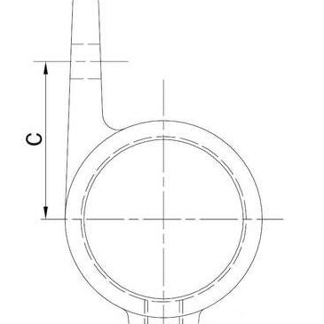 Enkeltsidet flangebeslag, Clarrods Black - CL199-B | Erik Larsen & Søn | Clarrods Black | Foto 5
