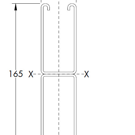 P5001T - Dobbelt montageskinne m/huller (41x124x2,5 mm) | Unistrut | Profiler | Foto 5