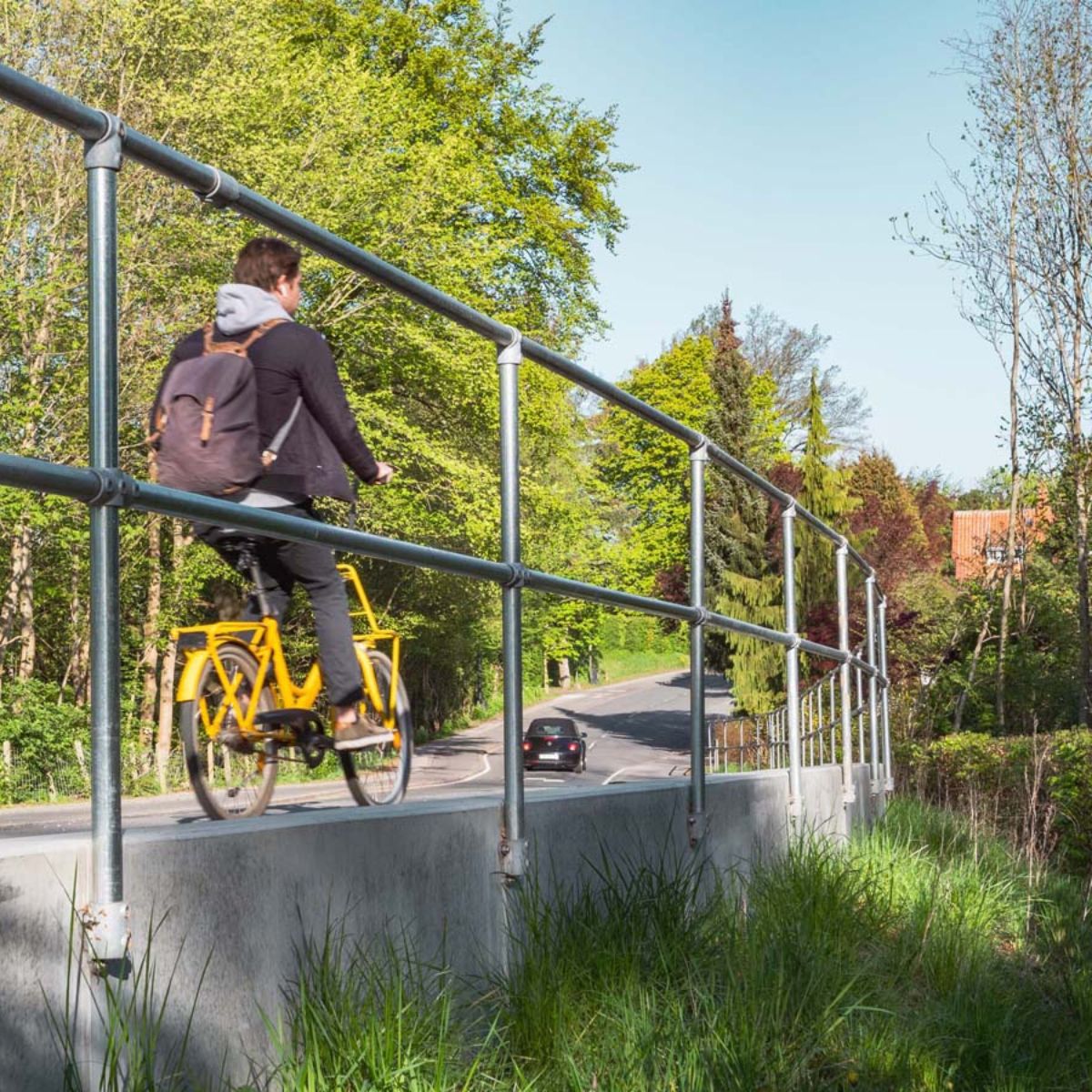 Clarrods lige rækværk | Lodret montering på mur/brystning