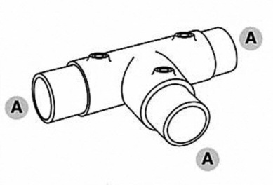 T-stykke - Clarrods Clamps CL104 | Erik Larsen & Søn | Clarrods | Foto 3