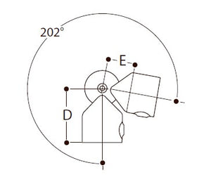 Justerbar böjning (75°-210°) - CL125H