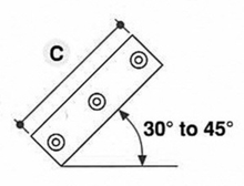 2-vägs justerbar krysskoppling (30°-45°) - CL130