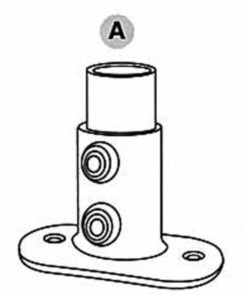Bund- og rækværksflange - Clarrods Clamps CL132 | Erik Larsen & Søn | Clarrods | Foto 5