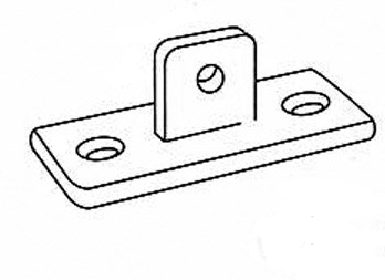 Hængselsflange, han - Clarrods Clamps CL169M | Erik Larsen & Søn | Clarrods | Foto 3