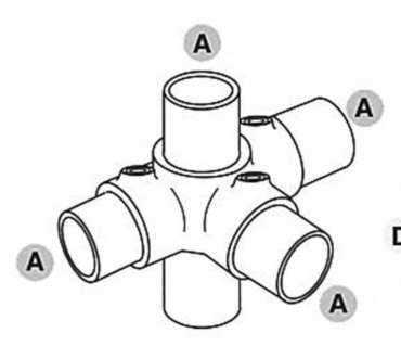 3-vejs kryds - Clarrods Clamps CL176 | Erik Larsen & Søn | Clarrods | Foto 3