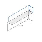 Dækliste/Pynteliste til 41 mm montageskinner